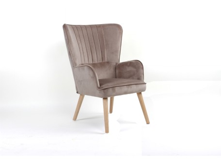 Πολυθρόνα υφασμάτινη καφέ ERIK 69x79x95 DIOMMI 32-179